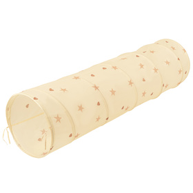 Pop-Up Play Crawl Tunnel with balls for Toddlers Kids, Light Beige: Pastel Beige/Pastel Yellow/White/Mint/Powder Pink, 100 Balls