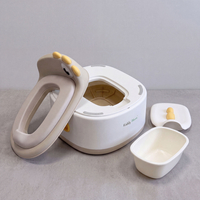 KiddyMoon Potty Training Chair for Toddlers 3-in-1 Seat and Step Stool, Beige, UNI