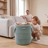 KiddyMoon KM-BIN Toys basket, Green