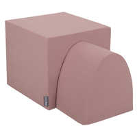 KiddyMoon Foam Playground for Kids Obstacle Course for Children Montessori Toy for Babies Soft Construction Blocks Element, Tunnel/Hill, Certified Made in The EU, heather:-, Multi-Size