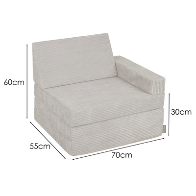 KiddyMoon Armchair Kids Foldable Children Multifunctional Foam Mattress Sofa Bed Folding Toddler Couch Chair for Playroom Bedroom Living Room, , 70x55x30 cm