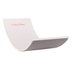 KiddyMoon Wooden Balance Board for Children Wooden Swing Board Montessori Toy for Kids Balancing Board for Babies 80x30cm, white, 83x29,5x1,7/Felt