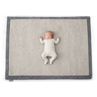 KiddyMoon Baby Play Mat for Kids, Soft and Non-Slip, Light Grey