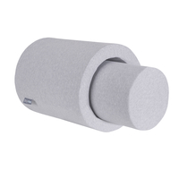 KiddyMoon Foam Playground For Kids Obstacle Course For Children and Babies Soft Construction Blocks, Certified Made In The EU, light grey, barrel/roller