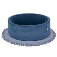 KiddyMoon Foam Play Mat for Children Montessori Soft Children's Floor Playground Toddlers and Babies Crawling Mat Soft Toy Carpet Kids Nursery and Playroom, Made in EU, ice blue, XL