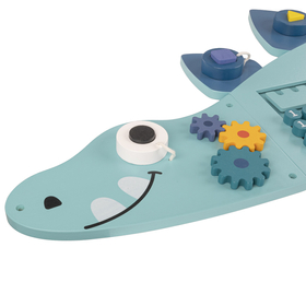 KiddyMoon Montessori Activity Board For Kids Wood Dinosaur Motor Skills AB-001, , UNI