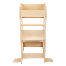 KiddyMoon Kitchen Helper for Toddlers and Kids, adjustable Height Level, ST-003, natural