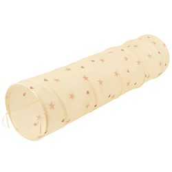 Pop-Up Play Crawl Tunnel with balls for Toddlers Kids, light beige, No Balls
