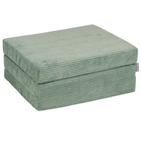 KiddyMoon Multifunctional Foam Mattress, Foldable Armchair for Kids, Children’s Sofa, Folding Couch Chair, green, Mattress