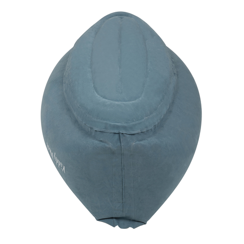 KiddyMoon Inflatable Sensory Peapod Chair For Kids With Handles And Pump, Blue, L