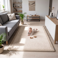 KiddyMoon Baby Play Mat for Kids, Soft and Non-Slip, Beige