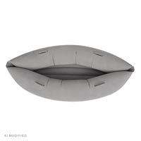 KiddyMoon Inflatable Sensory Peapod Chair For Kids With Handles And Pump, Grey, L