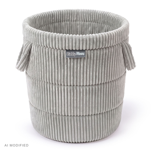 KiddyMoon KM-BIN Toys basket, Light Grey