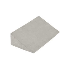 KiddyMoon Children's Foam Wedge Perfect for Kids' Rooms Lightweight Versatile, and Comfortable Support for Play and Relaxation Soft Fabric Removable Cover, light grey, Wedge
