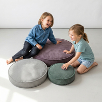 KiddyMoon 3-Piece Foam Elements for Kids Children's Room Accessory, zielony-jasnoszary-fioletowy