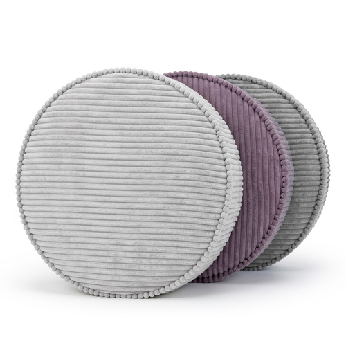 KiddyMoon 3-Piece Foam Elements for Kids Children's Room Accessory, dark grey-purple-light grey, Mx3