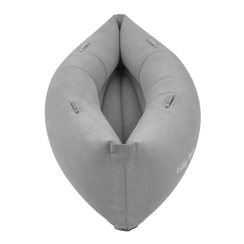 KiddyMoon Inflatable Sensory Peapod Chair For Kids With Handles And Pump, Grey, L