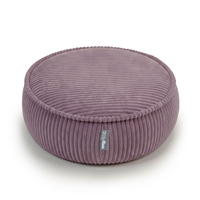 KiddyMoon pouf for kids with corduroy, removable cover KM-PF-DONUT, purple, L