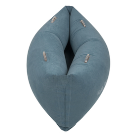KiddyMoon Inflatable Sensory Peapod Chair For Kids With Handles And Pump, Blue, L