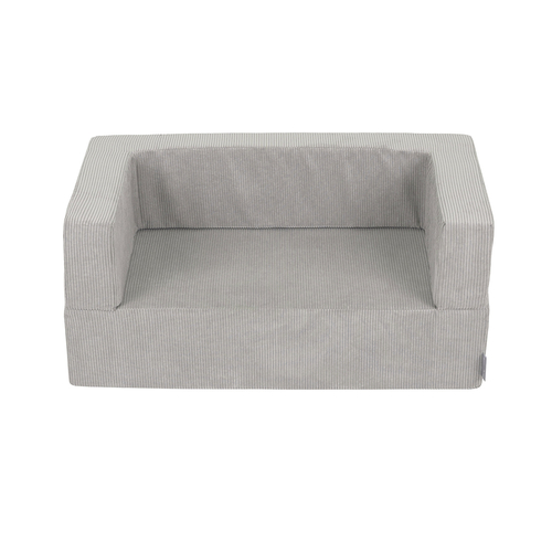 KiddyMoon Modular Foam Sofa for Children's with Balls Lightweight Sofa For Kids Room Comfortable Space-Saving with Storage Room Fabric Safe and Fun for Kids, light grey, Sofa