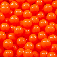 KiddyMoon Soft Plastic Play Balls ∅ 7cm/2.75in Mono-colour certified Made in EU, orange, 200 Balls/7cm-2.75in