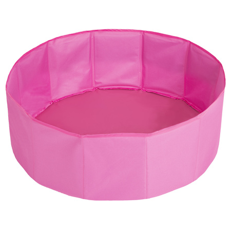 children colourfull foldable ballpit plastic balls, pink:babyblue/powderpink/pearl, 300 balls
