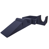 KiddyMoon Foam Playground for Kids with Square Ballpit ( ∅ 7cm/2.75In) Soft Obstacles Course and Ball Pool, Certified Made In The EU, darkblue:white/grey/mint, Ballpit (200 Balls) + Version 3