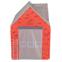 Playhouse For Kids Fire Station Durable And Easy To Assemble Encourages Imaginative Play With Spacious Interior Safe Materials For Indoor And Outdoor Adventures, red-gray: black/yellow/blue/red/green, 300 Balls