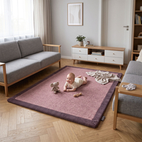 KiddyMoon Baby Play Mat for Kids, Soft and Non-Slip, Pink