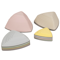 KiddyMoon Balance Stones for Children Stepping Stones Kids Balance River Stones Non-Slip Balance Beams Balance Blocks Anti-Slip Toys Obstacle Course Toddler Balance Motor Skills, Multicolor, 11 Pieces