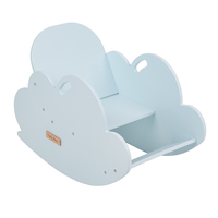 KiddyMoon Wooden Rocker Arch for Kids Rocking Chair Animal Montessori Seesaw for Children Activity Toy for Babies Climbing Play Arch, Cloud Model AR-002, , Cloud