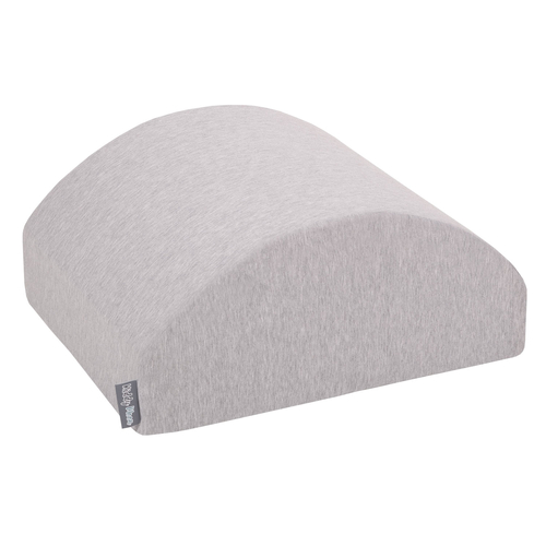 KiddyMoon Foam playground - Hill/Tunnel/Ramp L/halfshaf L PPZ-234, light grey, Multi-Size