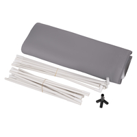 Teepee Tent for Kids Play House With Balls Indoor Outdoor Tipi, grey-white stripes: grey/white/turquoise, 900 Balls