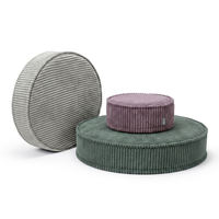 KiddyMoon 3-Piece Foam Elements for Kids Children's Room Accessory, fioletowy-jasnoszary-zielony