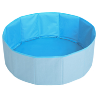 children colourfull foldable ballpit plastic balls, blue:white/grey/turquoise, 100 balls