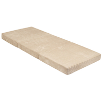 KiddyMoon Multifunctional Foam Mattress, Foldable Armchair for Kids, Children’s Sofa, Folding Couch Chair, beige, Mattress