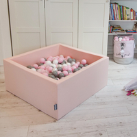 KiddyMoon Zipped Ball Pit Cover, Pink, 90x30