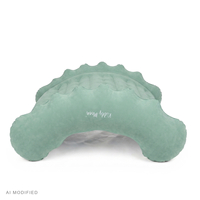 KiddyMoon Inflatable Sensory Rocker Chair For Kids With Pump And Handles, sage, L