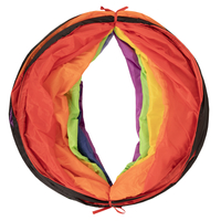 Play Tunnel For Kids Toddlers Pop Up Crawl Tunnel Foldable Crawling Play Tent for Children Perfect For Indoor And Outdoor Easy To Assemble, multicolor:mint/yellow/green/blue/red/orange, 100 Balls