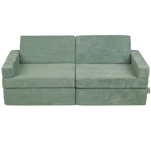 KiddyMoon Foam Sofa for Children Multifunctional Mattress Armchair Kids Foldable  Bed Folding Toddler Couch Chair for Playroom Bedroom Living Room, green, Sofa