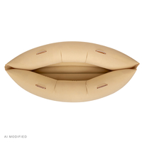 KiddyMoon Inflatable Sensory Peapod Chair For Kids With Handles And Pump, Beige, L