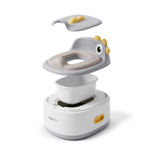 KiddyMoon Potty Training Chair for Toddlers 3-in-1 Seat and Step Stool, Grey, UNI