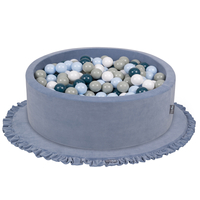 KiddyMoon Foam Play Mat for Children Montessori Soft Children's Floor Playground Toddlers and Babies Crawling Mat Soft Toy Carpet Kids Nursery and Playroom, Made in EU, ice blue, XL