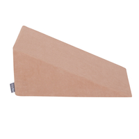 KiddyMoon Foam Playground Velvet for Kids Obstacle Course for Children Montessori Toy for Babies Soft Construction Blocks Element, Tunnel/Hill, Certified Made in The EU, desert pink, Multi-Size