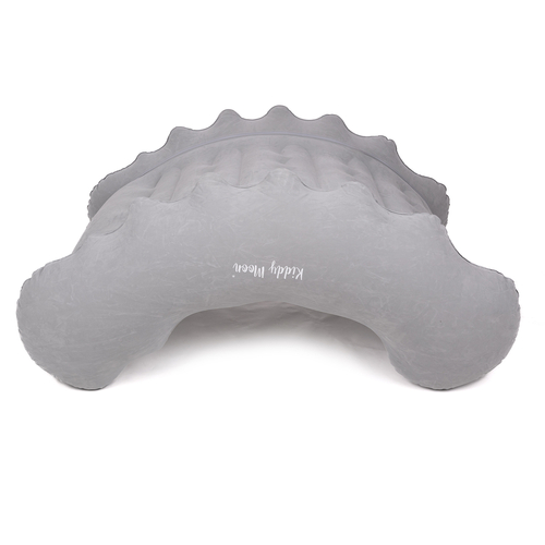KiddyMoon Inflatable Sensory Rocker Chair For Kids With Pump And Handles, Grey, L