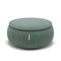KiddyMoon Kids’ Foam Pouffe with Removable Cover, green, M