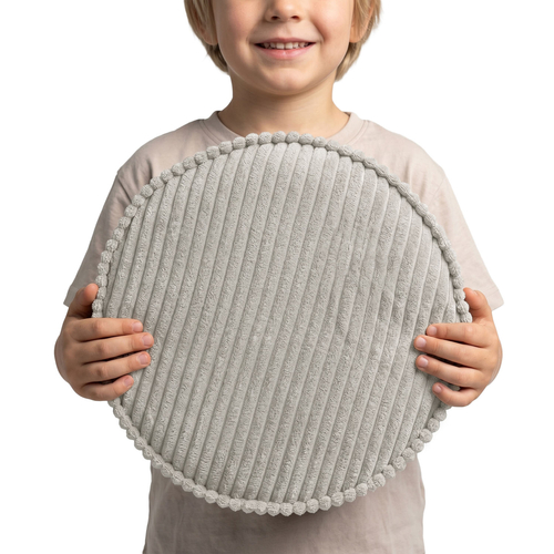 KiddyMoon 3-Piece Foam Elements for Kids Children's Room Accessory, dark grey-purple-light grey, Sx3