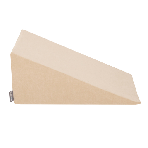 KiddyMoon Foam Playground Velvet For Kids Obstacle Course For Children Montessori Toy For Babies Soft Construction Blocks Element, sand beige, Multi-Size