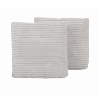 KiddyMoon Children Pillow Decorative Cushion 30x30 cm Comfort Set Of 2, Light Grey, 2 Pillows