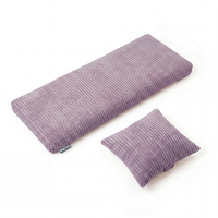 KiddyMoon Cushion Set For Balance Board Mattress and Pillow Ribbed Fabric Washable Cover, purple, Mattress/Pillow